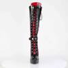 Devious - INDULGE2028 Bottes de plateforme - Noir/Rouge Product image